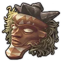 Bemalte Maske Bemalte Maske